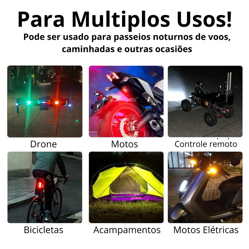 SafeLight Auto ✅Mini Luz Led Anti-Colisão Automotiva