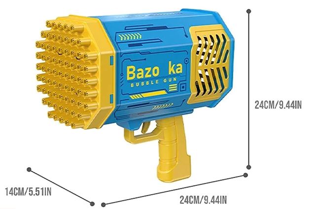 BubbaZooka ✅Bazooka Lançadora de Bolhas de Sabão